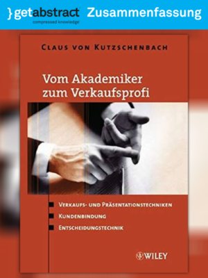 cover image of Vom Akademiker zum Verkaufsprofi (Zusammenfassung)